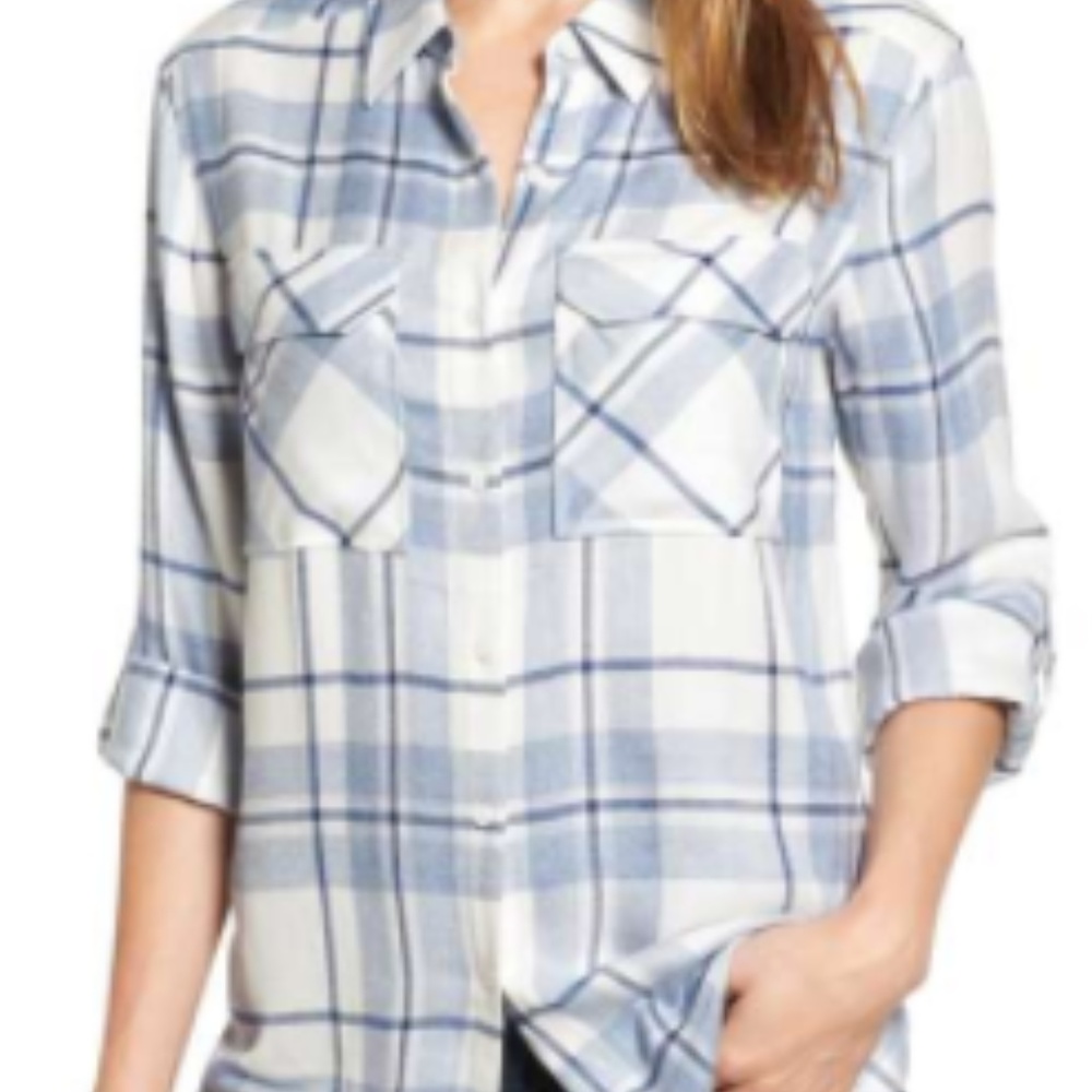 Plaid button down